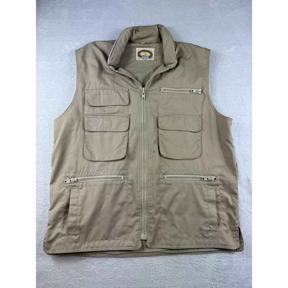 Banana Republic Vintage‎ Safari Best Man Pockets Travel Photo 80s 90s L Khaki